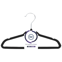Cabide de Veludo Slim Infantil Com 30 Unidades BZ Cabide de Veludo Slim Infantil Com 30 Unidades BZ