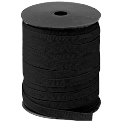 Cadarço Sarjado Preto 3010 100% Algodão 10mm c/ 50 Metros São José Cadarço Sarjado Preto 3010 100% Algodão 10mm c/ 50 Metros São José