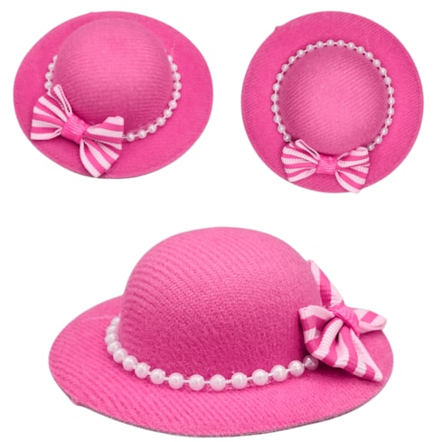 Chapéu de Feltro Para Amigurumi 7cm Círculo