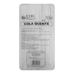 Cola Quente Bastão Fino 7mm x 30cm Pacote Com 1KG NYBC Cola Quente Bastão Fino 7mm x 30cm Pacote Com 1KG NYBC