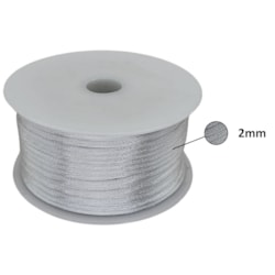 Cordão de Cetim 2mm Com 50 Metros Lulitex Cordão de Cetim 2mm Com 50 Metros Lulitex