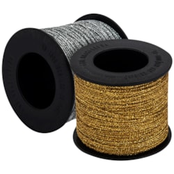 Cordão Metalizado 1mm Com 100 metros M0014/000 Progresso Cordão Metalizado 1mm Com 100 metros M0014/000 Progresso