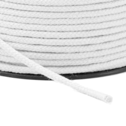 Cordão Trançado 100% Algodão Alvejado 3mm Ref 3035-A c/ 50m São José Cordão Trançado 100% Algodão Alvejado 3mm Ref 3035-A c/ 50m São José