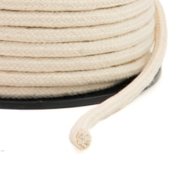 Cordão Trançado 100% Algodão Cru 6mm Ref 3043-C c/20m São José Cordão Trançado 100% Algodão Cru 6mm Ref 3043-C c/20m São José