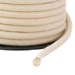 Cordão Trançado 100% Algodão Cru 8mm Ref 3044-C c/20m São José Cordão Trançado 100% Algodão Cru 8mm Ref 3044-C c/20m São José