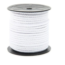 Cordão Trançado Branco CA6 100% Algodão 6mm c/ 25 Metros Marwan Cordão Trançado Branco CA6 100% Algodão 6mm c/ 25 Metros Marwan