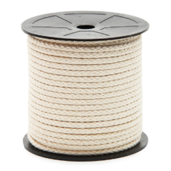 Cordão Trançado Cru MW-CC10 100% Algodão 10mm c/ 20 Metros Marwan Cordão Trançado Cru MW-CC10 100% Algodão 10mm c/ 20 Metros Marwan