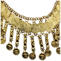 Corrente Indiana Carnaval 105 X 9cm Dourada Ref 152265 Sanding