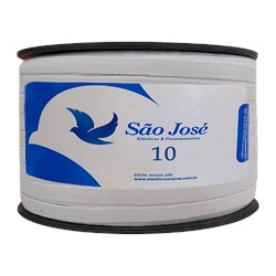 Elástico de Embutir 6mm Pigeon 10 Branco c/100m São José