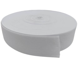 Elástico de Embutir Branco Plus 50mm c/ 25 Metros Elastok Elástico de Embutir Branco Plus 50mm c/ 25 Metros Elastok