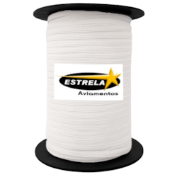 Elástico de Embutir Estrela Lord 4,5mm Branco Com 100 Metros Elástico de Embutir Estrela Lord 4,5mm Branco Com 100 Metros
