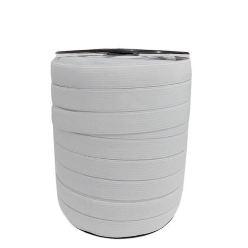 Elástico de Embutir Moleton 15 Branco(Cru) 14mm c/100m Zanotti