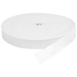 Elástico de Embutir Oeste 25mm Branco Com 25 Metros Elástico de Embutir Oeste 25mm Branco Com 25 Metros