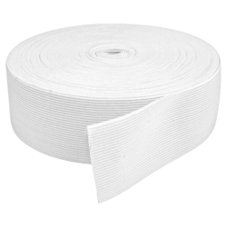 Elástico de Embutir Oeste 50mm Branco Com 25 Metros Elástico de Embutir Oeste 50mm Branco Com 25 Metros
