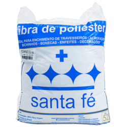 Enchimento Para Almofada Fibra Siliconada 1Kg Santa Fé Enchimento Para Almofada Fibra Siliconada 1Kg Santa Fé