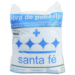 Enchimento Para Almofada Fibra Siliconada 500gr Santa Fé Enchimento Para Almofada Fibra Siliconada 500gr Santa Fé