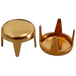 Enfeite Grampo Liso c/ Garra 06/40 Latão Dourado c/ 1000un Eberle Enfeite Grampo Liso c/ Garra 06/40 Latão Dourado c/ 1000un Eberle