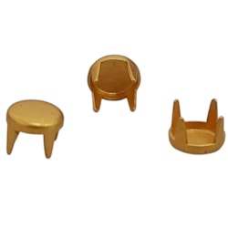 Enfeite Grampo Liso c/Garra 06/40 Latão Dourado Fosco c/1000Un Eberle Enfeite Grampo Liso c/Garra 06/40 Latão Dourado Fosco c/1000Un Eberle