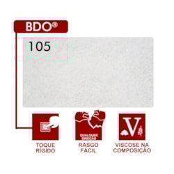 Entretela Para Bordado Sem Cola - BDO 105 - Gramatura 65 - Branca - 100 metros - Fiorella Entretela Para Bordado Sem Cola - BDO 105 - Gramatura 65 - Branca - 100 metros - Fiorella