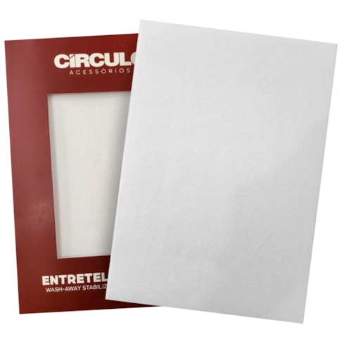 Entretela Solúvel 21 x 29,7cm Unidade Círculo