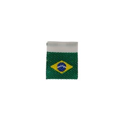 Etiqueta Bordada 18495 Bandeira do Brasil 2cm x 1,7cm c/10un Najar