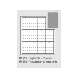 Etiqueta de Composição Adesiva JTA 252 48mmx76mm c/100 Folhas Singularis Etiqueta de Composição Adesiva JTA 252 48mmx76mm c/100 Folhas Singularis