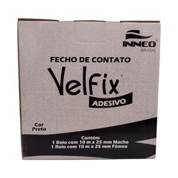 Fecho De Contato Velfix Adesivo 25mm c/10 Metros Neoprene