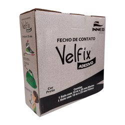 Fecho De Contato Velfix Adesivo 25mm c/10 Metros Neoprene