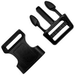 Fecho Plástico Para Mochila 25mm Com 10 Unidades Preto Sanding Fecho Plástico Para Mochila 25mm Com 10 Unidades Preto Sanding