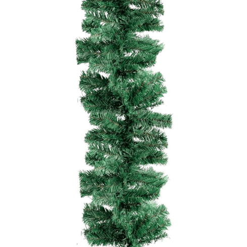 Festão de Natal Aramado 28cm x 2m Verde Para Decoração