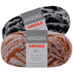 Fio Angorá 100gr com 60 Metros Círculo Fio Angorá 100gr com 60 Metros Círculo