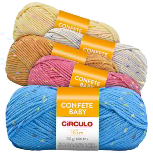 Fio Confete Baby 100g Com 165 Metros Círculo