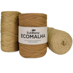 Fio de Malha Ecomalha Liso Euroroma Tons de Bege Com 80 Metros Fio de Malha Ecomalha Liso Euroroma Tons de Bege Com 80 Metros
