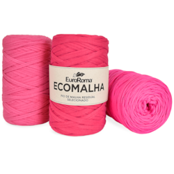 Fio de Malha Ecomalha Liso Euroroma Tons de Pink Com 80 Metros Fio de Malha Ecomalha Liso Euroroma Tons de Pink Com 80 Metros