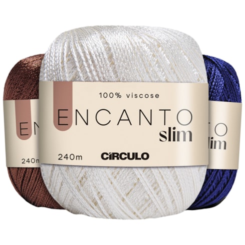 Fio Encanto Slim 100% Viscose 100g Com 240 Metros Círculo