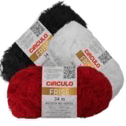 Fio Frisé 100gr com 34 Metros Círculo Fio Frisé 100gr com 34 Metros Círculo