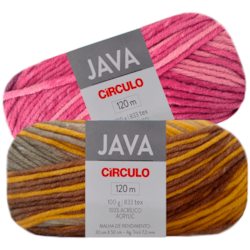 Fio Java 100gr com 120 Metros Círculo Fio Java 100gr com 120 Metros Círculo