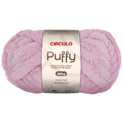 Fio Puffy Para Crochê e Tricô de Dedo Com 28 Metros Círculo