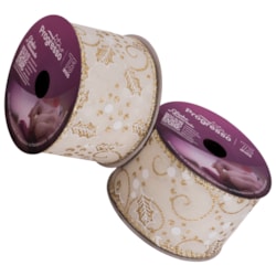 Fita Aramada Natalina 63mm Com 10 Metros TCG050 Progresso