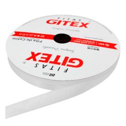 FITA DE CETIM 10MM 100% POLIÉSTER Nº2 COM 50 METROS GITEX FITA DE CETIM 10MM 100% POLIÉSTER Nº2 COM 50 METROS GITEX