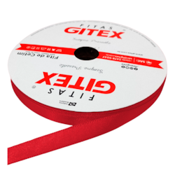 FITA DE CETIM 10MM 100% POLIÉSTER Nº2 COM 50 METROS GITEX