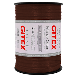 Fita de Cetim 4mm 100% Poliéster Nº 00 com 100 Metros Gitex