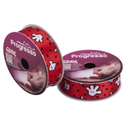 Fita de Cetim Coleção Romântica 22mm 100% Poliéster c/10m Progresso Fita de Cetim Coleção Romântica 22mm 100% Poliéster c/10m Progresso