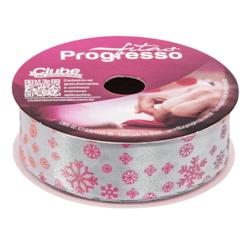 Fita de Cetim Estampada Progresso ECF 005TR 22mm Com 10 Metros Fita de Cetim Estampada Progresso ECF 005TR 22mm Com 10 Metros