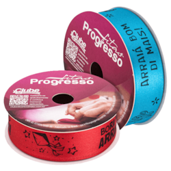 Fita de Cetim Festa Junina 22mm ECF 005D Com 10 Metros Progresso Fita de Cetim Festa Junina 22mm ECF 005D Com 10 Metros Progresso