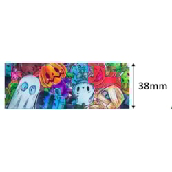 Fita de Cetim Halloween 38mm Com 10 Metros 4600/9 Gitex Fita de Cetim Halloween 38mm Com 10 Metros 4600/9 Gitex