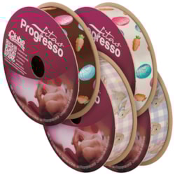 Fita de Cetim Páscoa 2026 15mm Com 10 Metros ECF 003TR Progresso