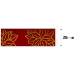 Fita de Gorgurão Natalina 38mm Com 10 Metros EGL 009V Progresso Fita de Gorgurão Natalina 38mm Com 10 Metros EGL 009V Progresso
