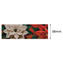 Fita de Gorgurão Natalina 38mm Com 10 Metros EGP 009TR Progresso Fita de Gorgurão Natalina 38mm Com 10 Metros EGP 009TR Progresso