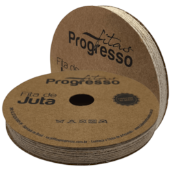 Fita de Juta Natural 10mm Com 10 Metros JT002 Progresso Fita de Juta Natural 10mm Com 10 Metros JT002 Progresso